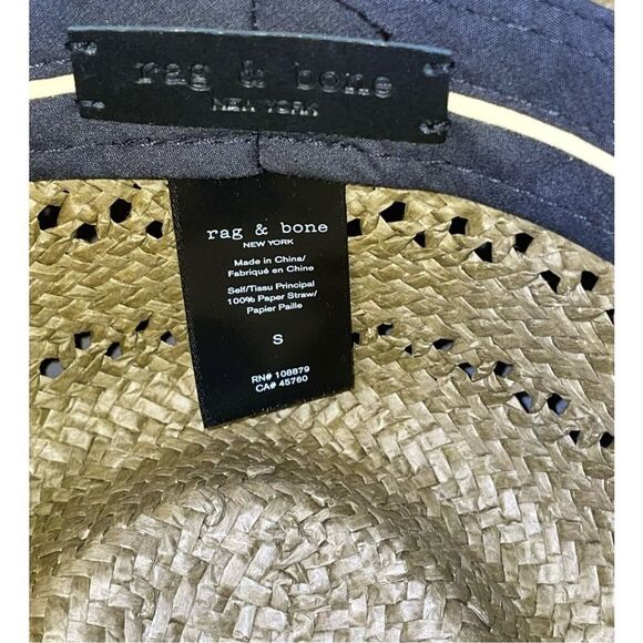 rag & bone Elle Perf Straw Fedora main image 8